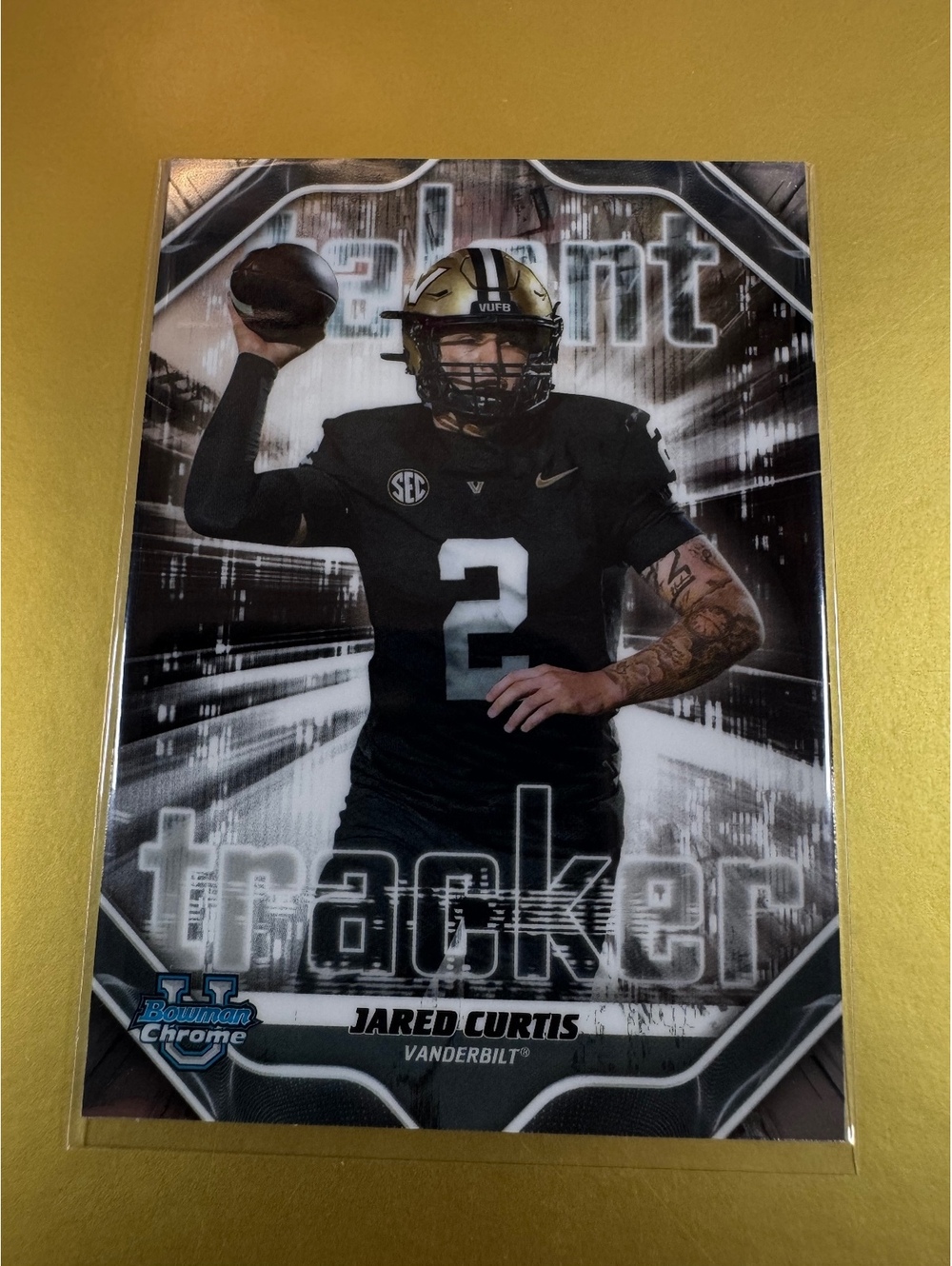 2026 Topps Jared Curtis Talent Tracker Card